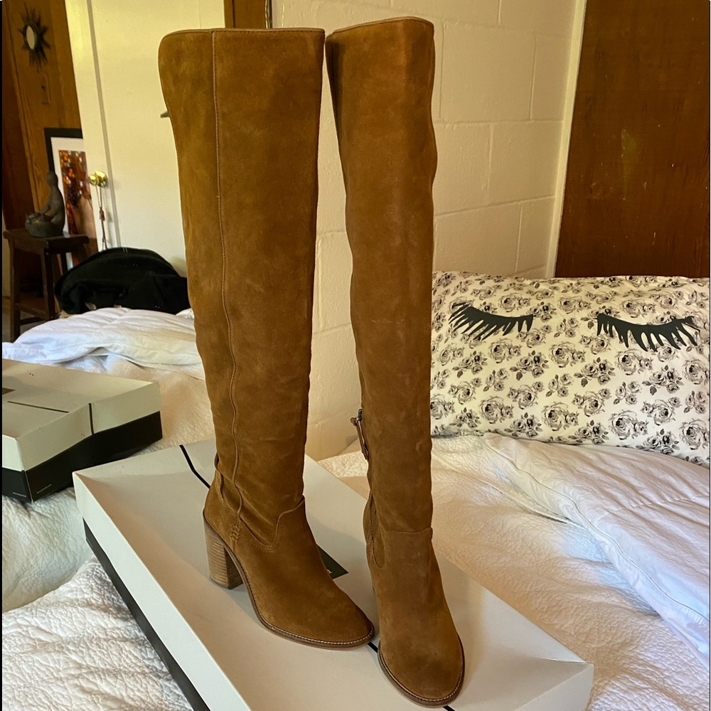 DOLCE VITA BOOTS,  Ohanna, Saddle Suede, 7.5